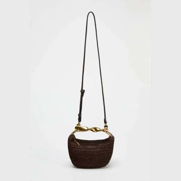 Summer Half-Moon Beach Straw Shoulder Bags Women's Straw Bucket Bag Purse Woven Straw Handbags Casual Tote Crossbody Bag - Image 3