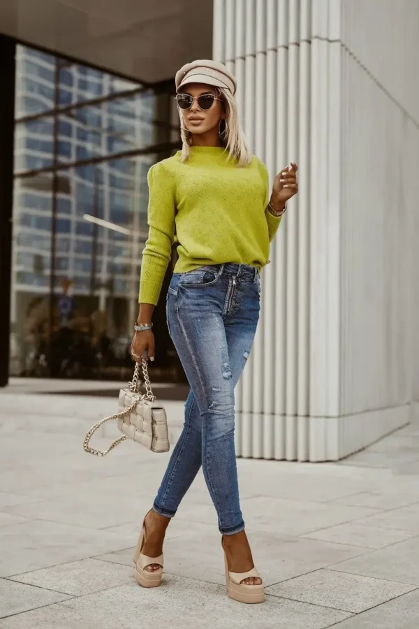 Women Jeans Ankle Length Denim Pants Pencil Pants Zipper Fly Washing Slim Fit Pockets Streetwear Spring 2025 Slght Strech - Image 2