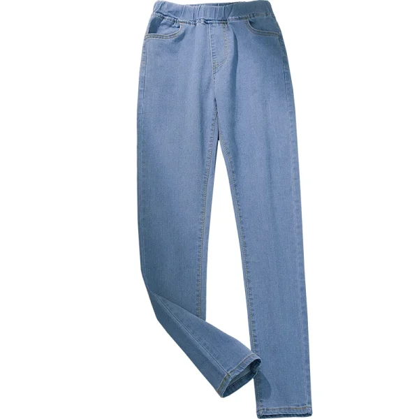 New Elastic waist Woman Vintage Boyfriend Jeans Slim Was Thin Clothes S-6XL Full Length Mom Denim Trousers Vaqueros Mujer - Image 9