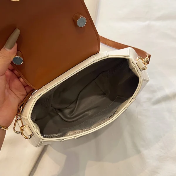 High Quality Soft Leather Handbag Women Luxury Purses Female Bag Designer Patchwork Ladies Shoulder Crossbody Bag Sac A Main New - Image 5