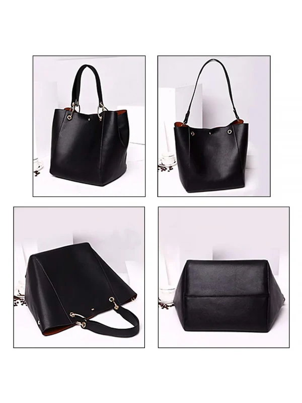Pahajim Handbags for Women Large Tote Bag PU Leather Waterproof Handbags Shoulder Bag Womens Top Handle Bag for Work Shopping Ba - Image 3