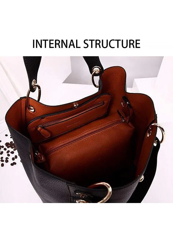 Pahajim Handbags for Women Large Tote Bag PU Leather Waterproof Handbags Shoulder Bag Womens Top Handle Bag for Work Shopping Ba - Image 2