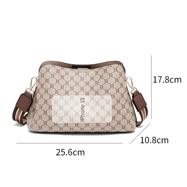 FOXER Monogram Women Shoulder Tote Bag 2025 Fashion Commuter Female Large Crossbody Purse for Mom - Image 3