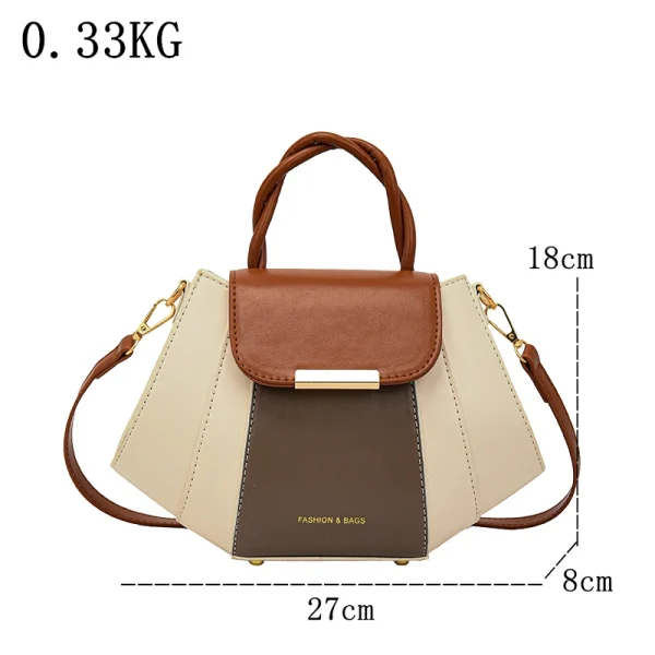 High Quality Soft Leather Handbag Women Luxury Purses Female Bag Designer Patchwork Ladies Shoulder Crossbody Bag Sac A Main New - Image 4