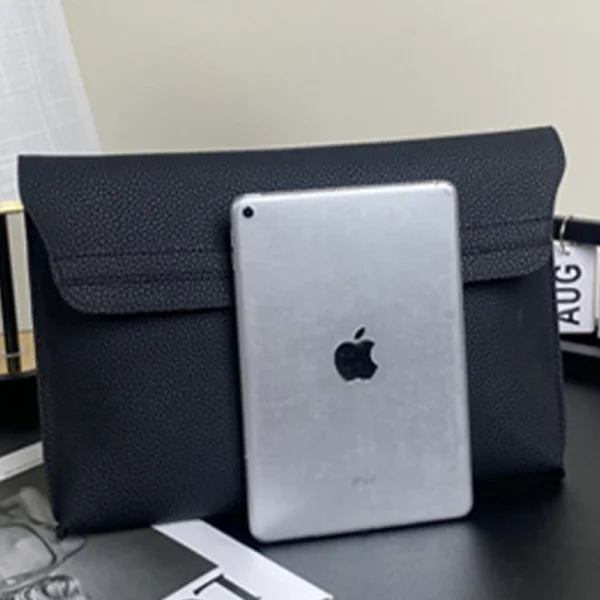 Red Clutch Bag Women Simple Women Ladies Clutch Pu Leather Envelope Clutch Bags Leather Women Lychee Pattern Purse Hand Bags - Image 2