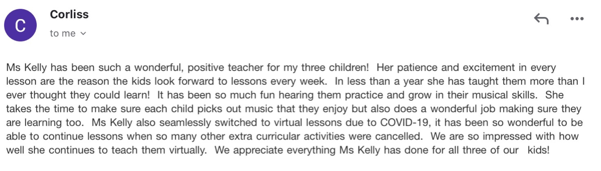 Kelly Riordan Kelly Riordan’s Studio - Testimonials