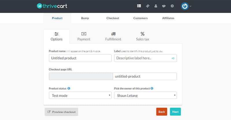 How to set up new products fast in Thrivecart