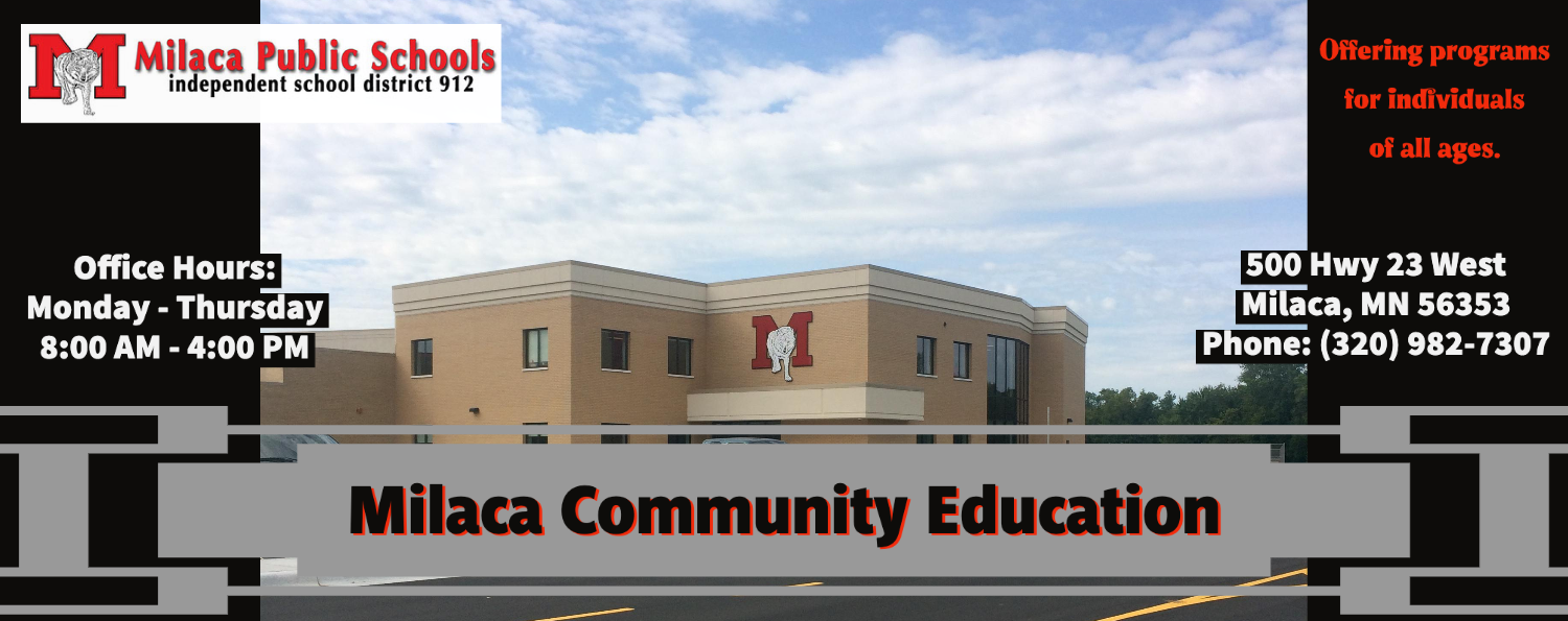 Milaca Community Ed logo