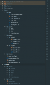 Webstorm project structure