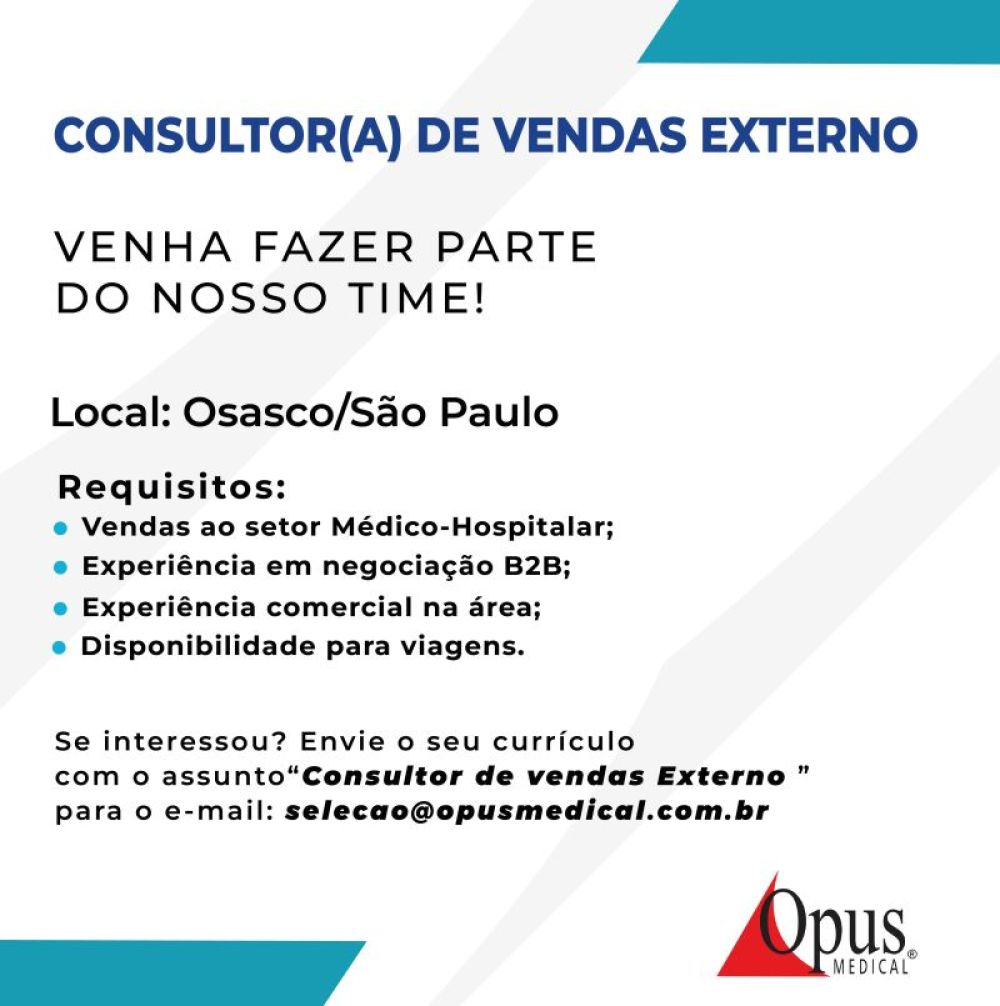 Consultor(a) de Vendas Externo