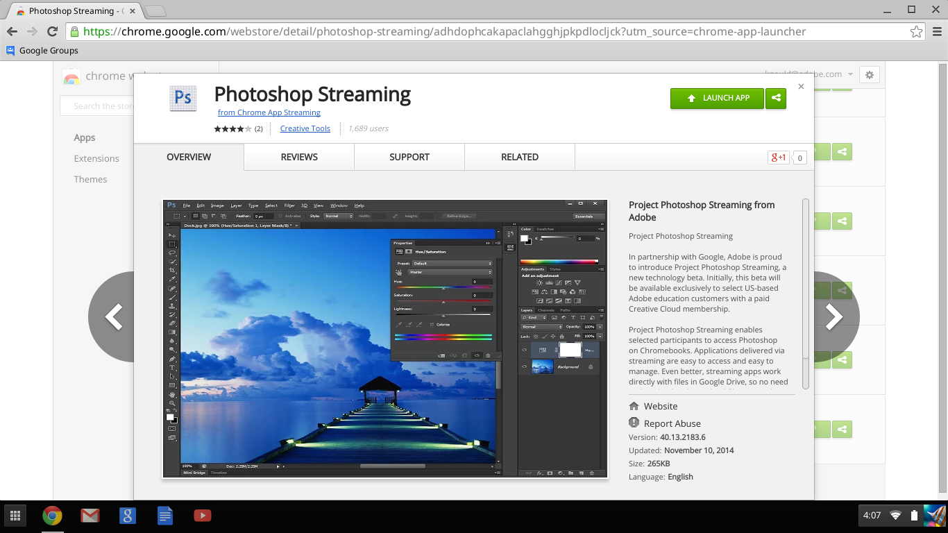 Streaming-Ps-in-the-Chrome-Store