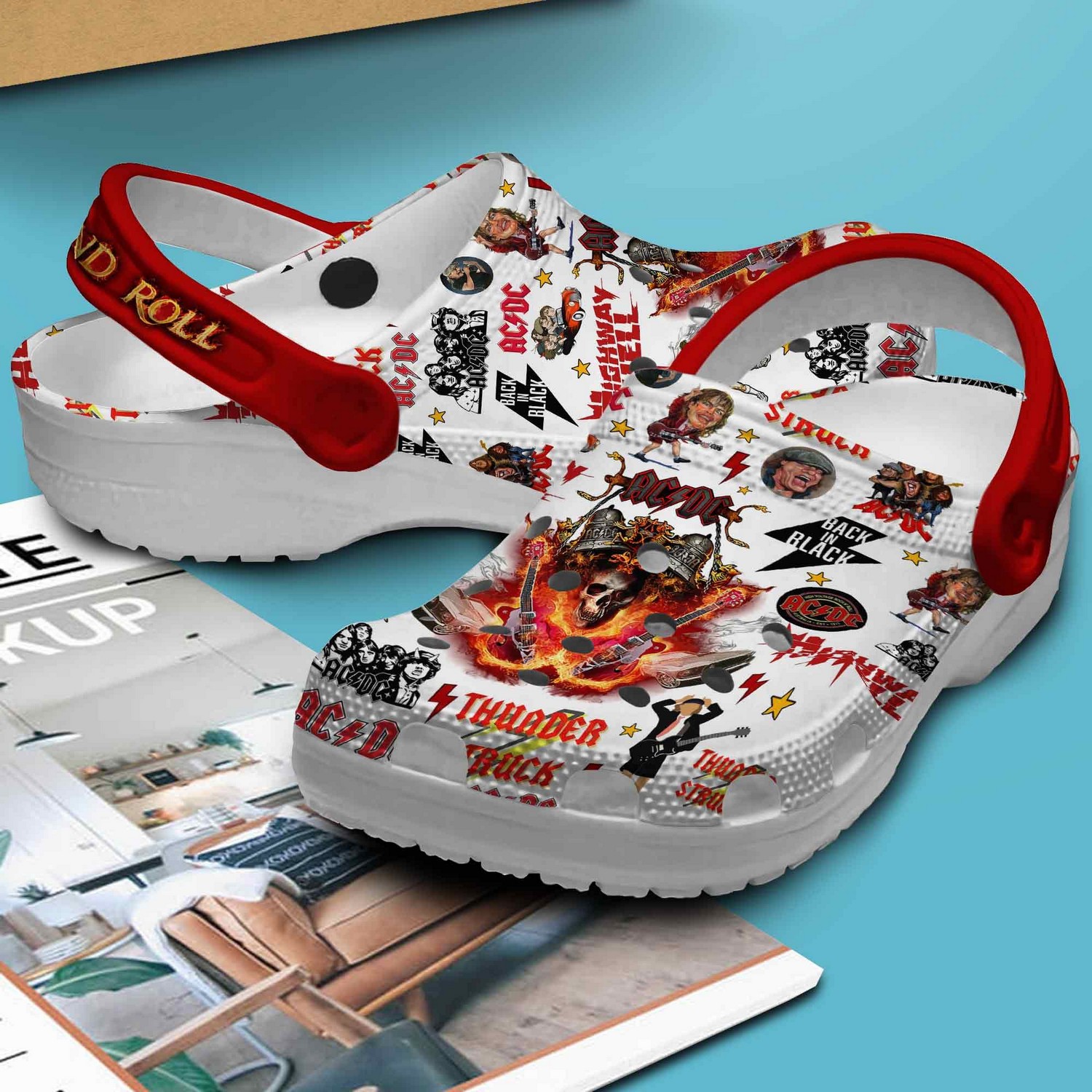 Rock And Roll AC-DC Halloween Clogs For Kids And Adults - Design by ...