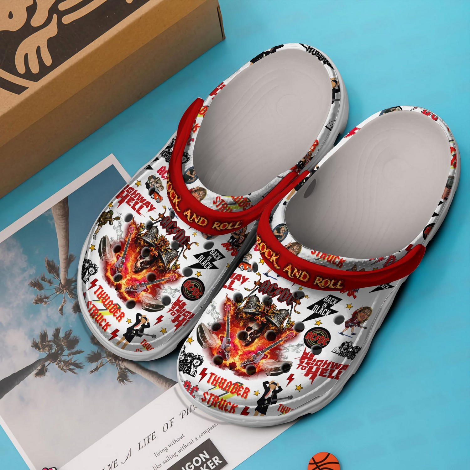 Rock And Roll AC-DC Halloween Clogs For Kids And Adults - Design by ...