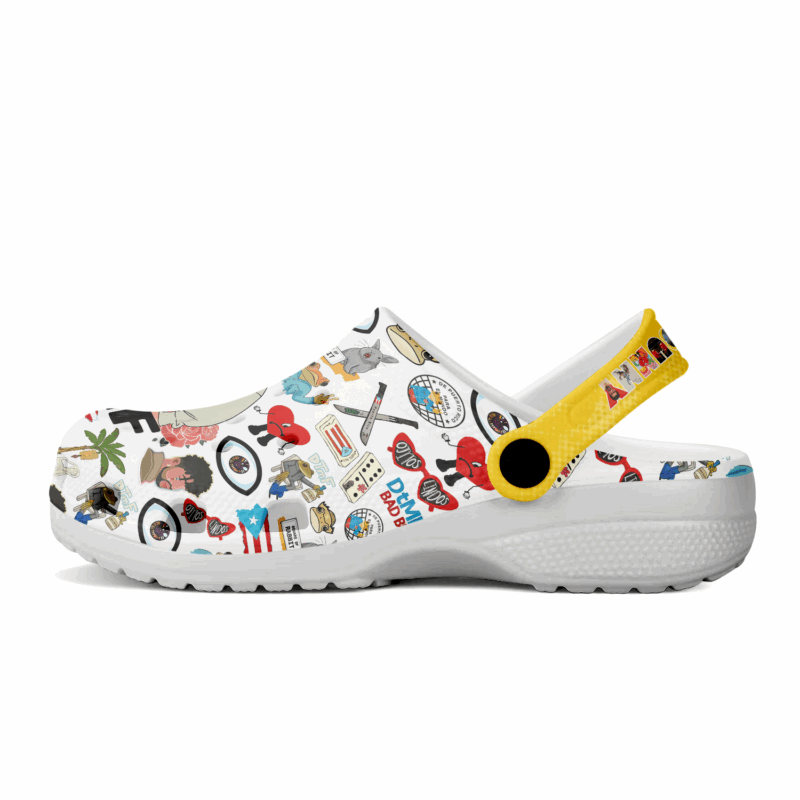 Comfortable Shoes Bad Bunny Christmas Holiday Edition Clogs, Best Xmas Gift For Fans