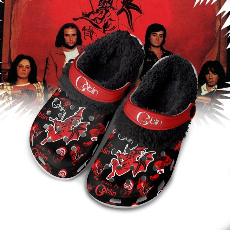 Cozy & Comfortable Red Goblin Fleece-Lined Clogs 