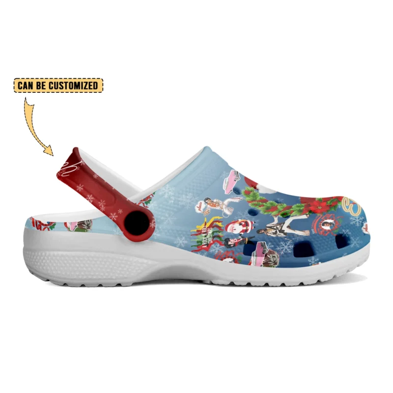 Custom Clogs Elvis Christmas Slippers For Kids & Adults