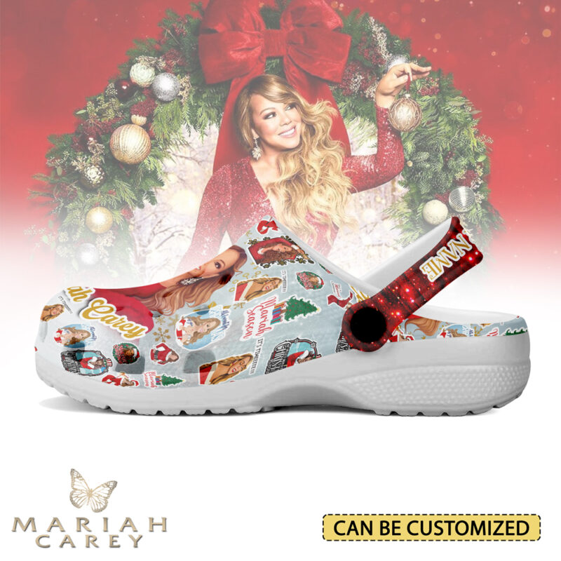 Custom Clogs Mariah Carey Christmas Slippers For Kids & Adults