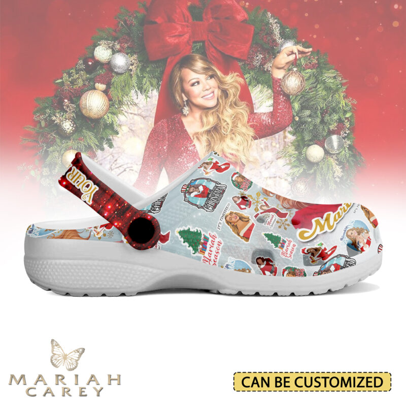 Custom Clogs Mariah Carey Christmas Slippers For Kids & Adults