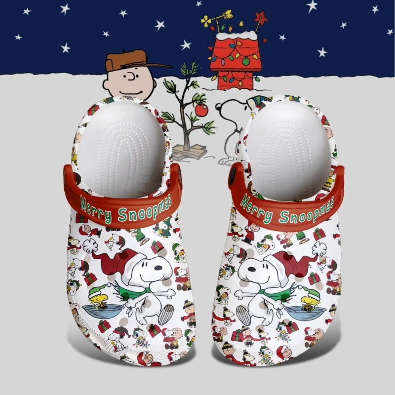 Non-slip & Comfortable Merry Snoopmas Clogs Shoes 