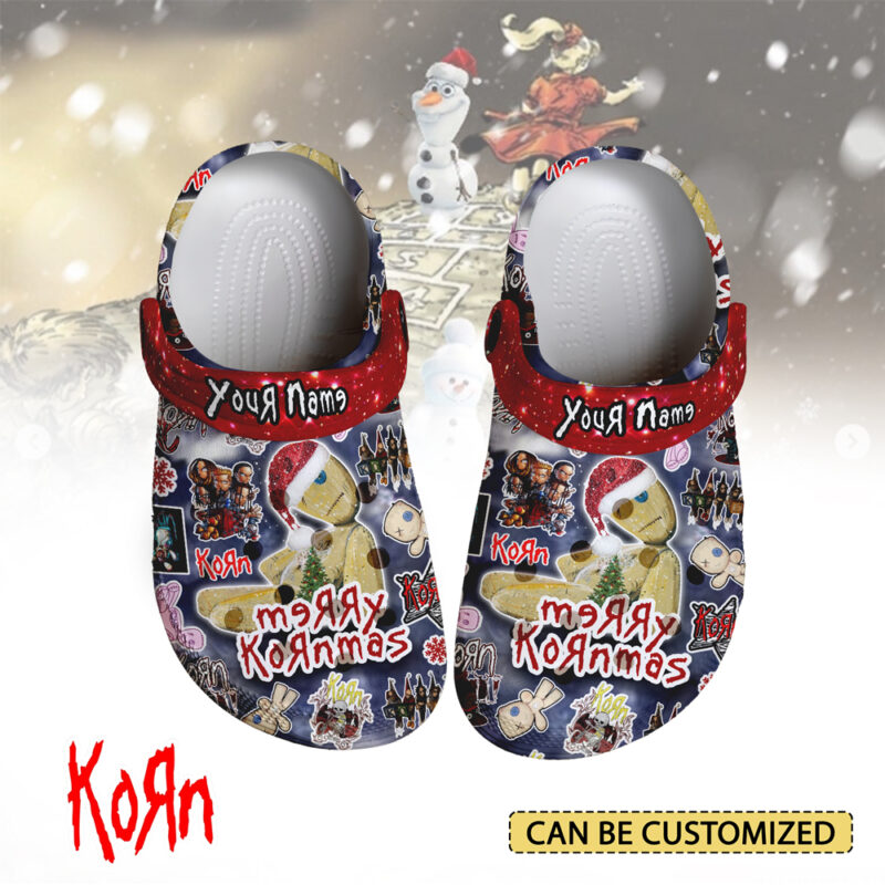 Personalized Merry KORNmas Music Clogs For Kids & Adults 