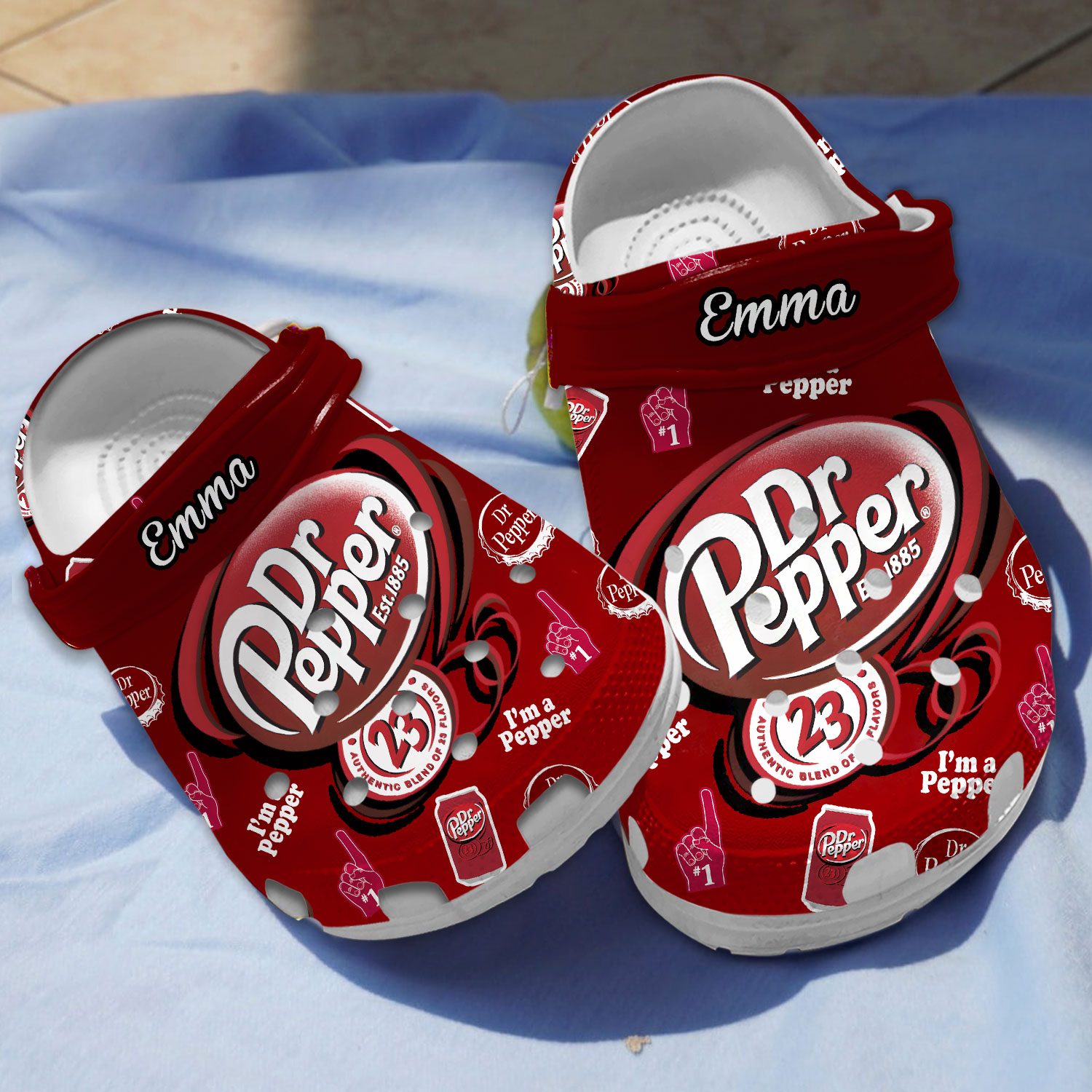 Custom Name Clogs Dr Pepper Drinking Clogs Slippers
