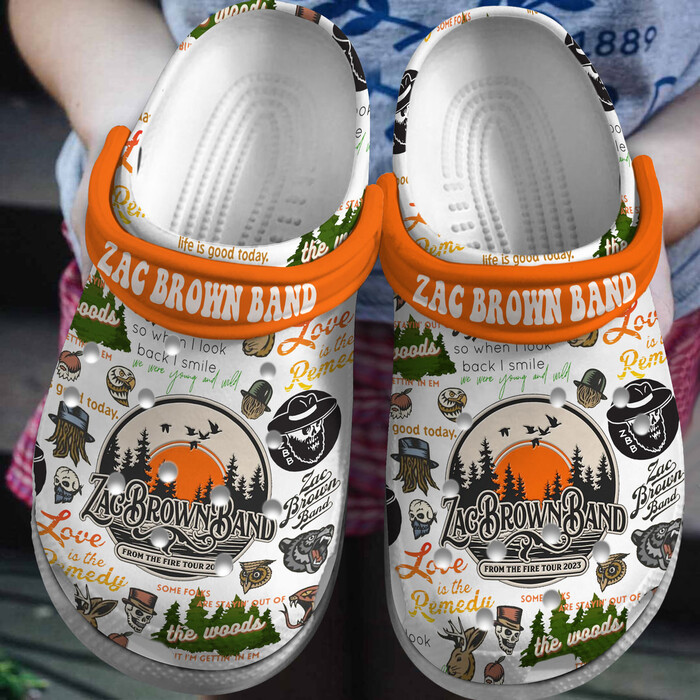 Non-slip & Comfortable Zac Brown Band Clogs Shoes, Unique Gift For Fans