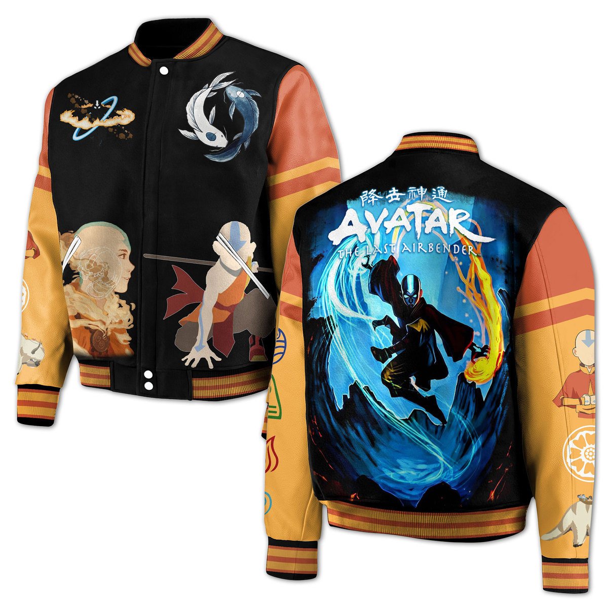 Avatar The Last Airbender Trendy Aang Baseball Jacket