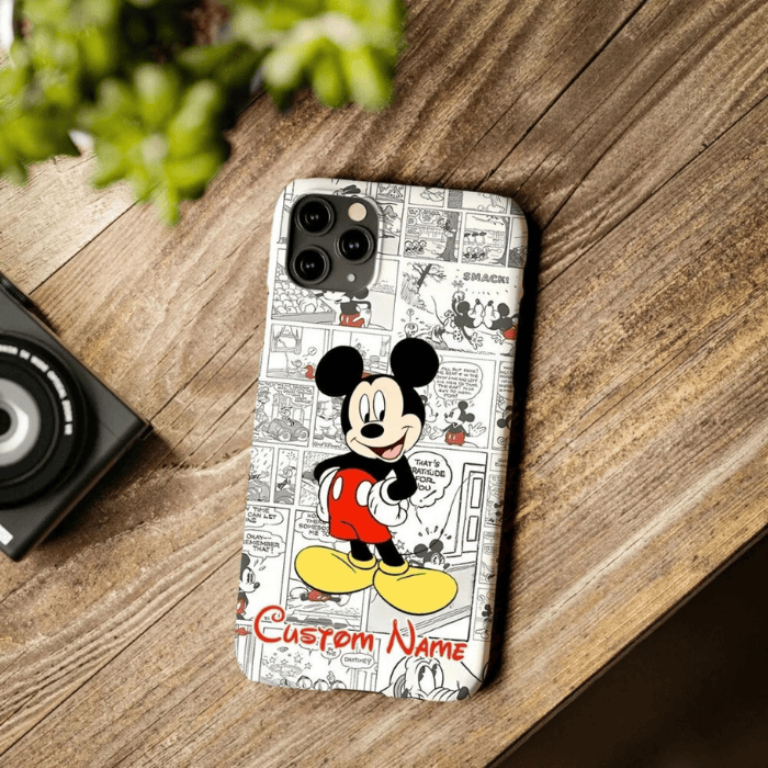 Classic Custom Name Mickey Mouse Disney Phone Case