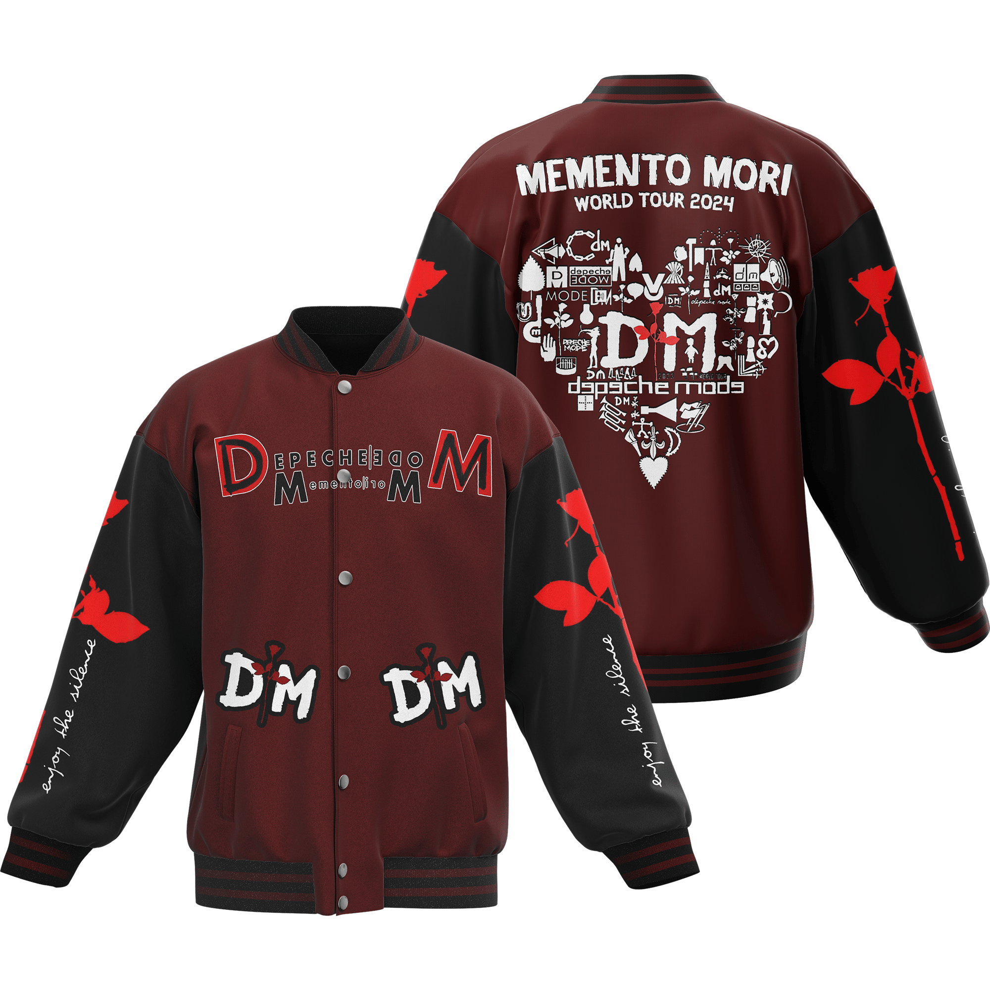 Depeche Mode New Design Red Color Baseball Jacket