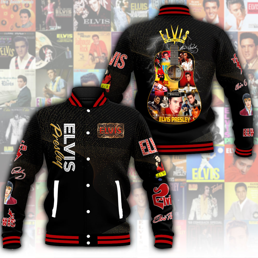 Elvis Presley Music Music King Baseball Jacket