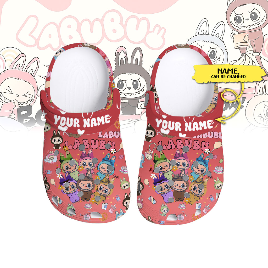 Funny Labubu Monster Red Clogs, Fast Shipping & Dedicated Support