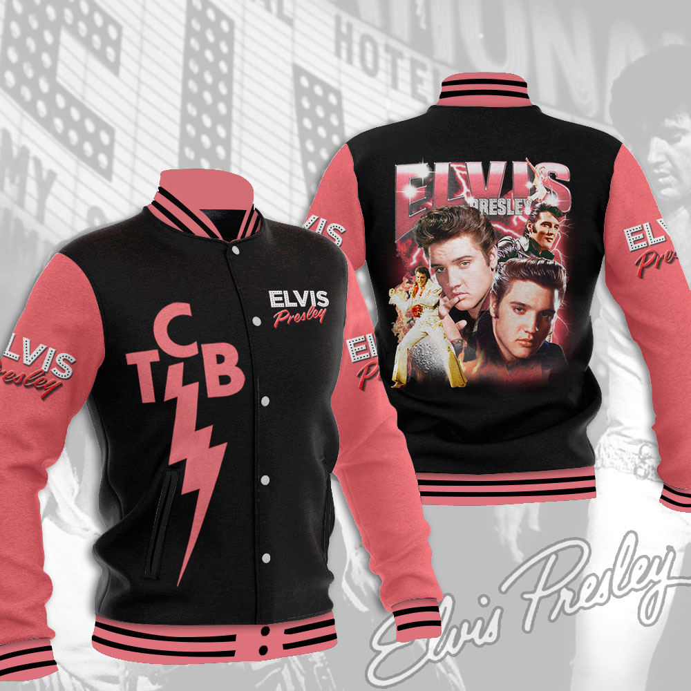 Handsome Elvis Presley Music Baseball Jacket