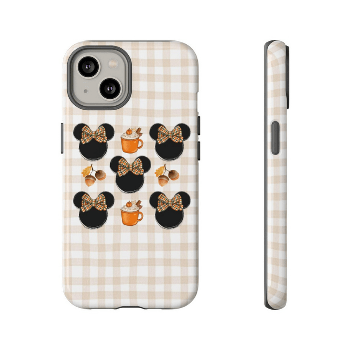 Minnie Mouse Autumn Vibe With Pumpkins Spice Latte Phone Case
