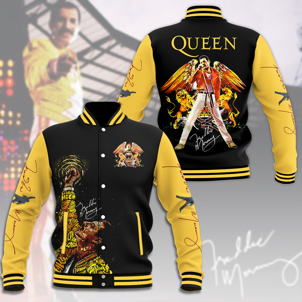 The Legendary Queen Music Baseball Jacket