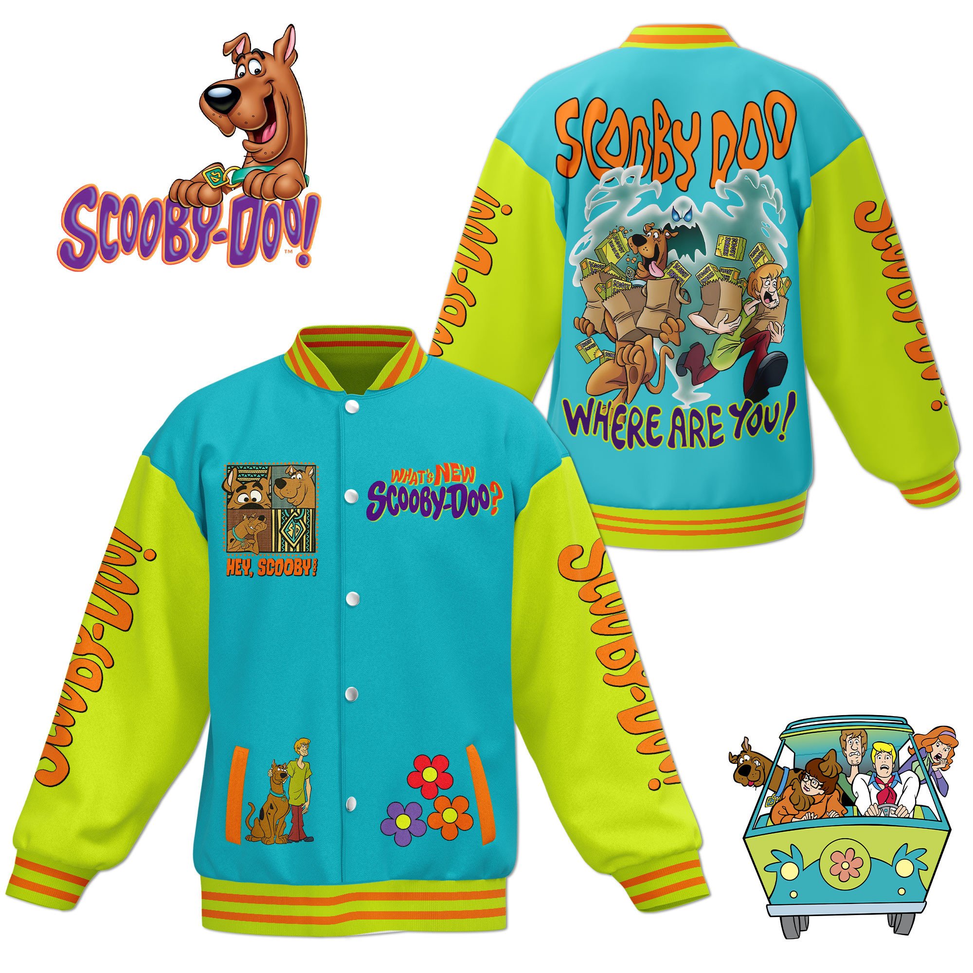 What's New? Hey, Scooby-Doo Baseball Jacket