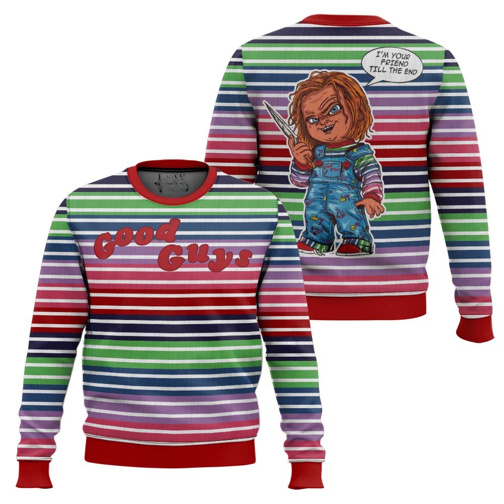 Chucky The Good Guy Scary Halloween Movie Child Play 3D All Over Printed Ugly Sweater