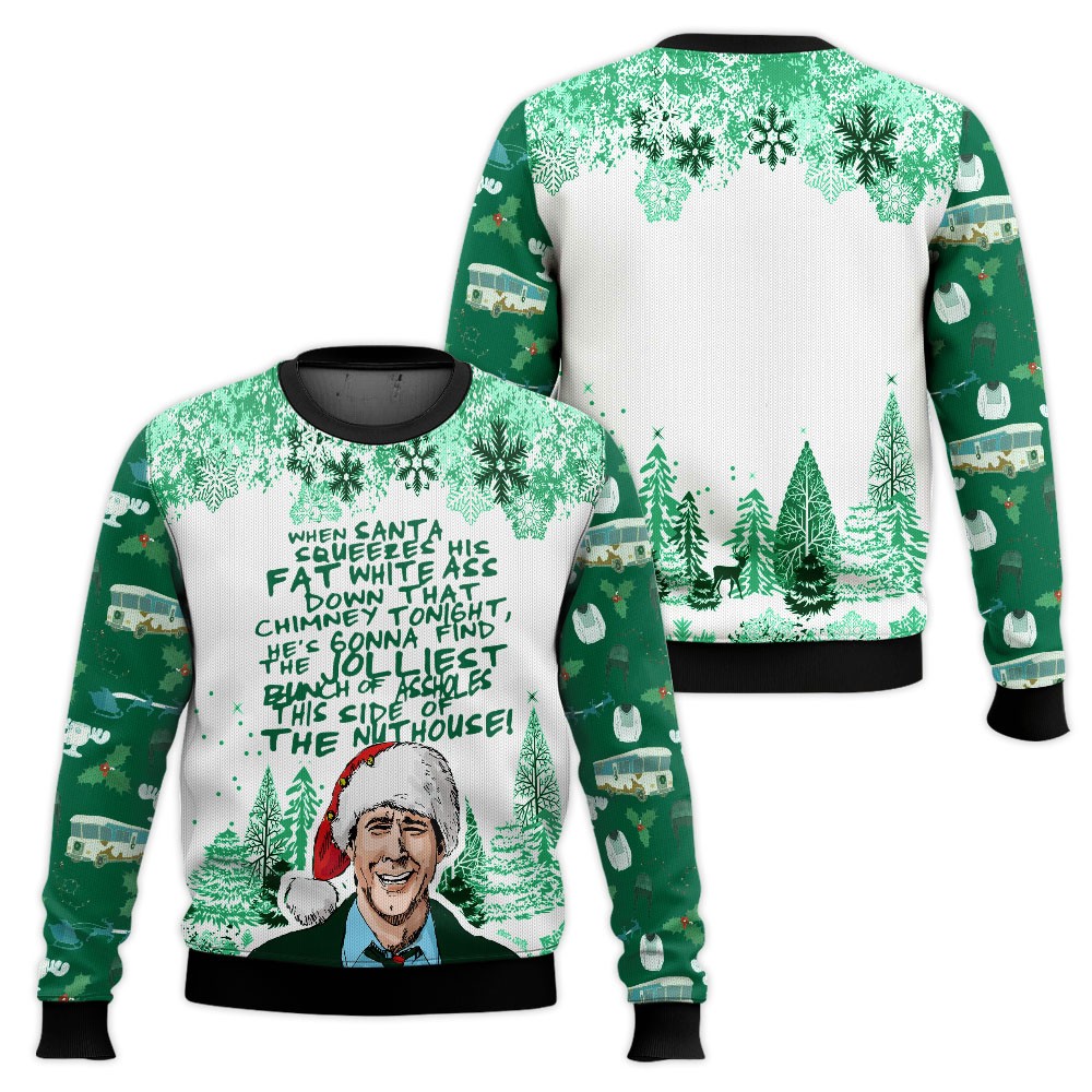 Classic National Lampoon's Funny Design 3D All Over Printed Ugly Sweater