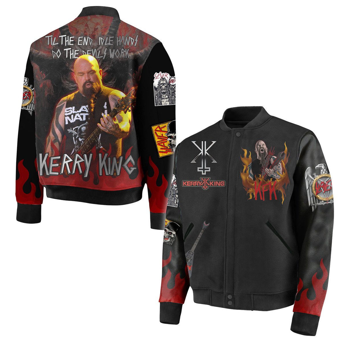 Comfort Cool Slayer Kerry King Music Baseball Jacket