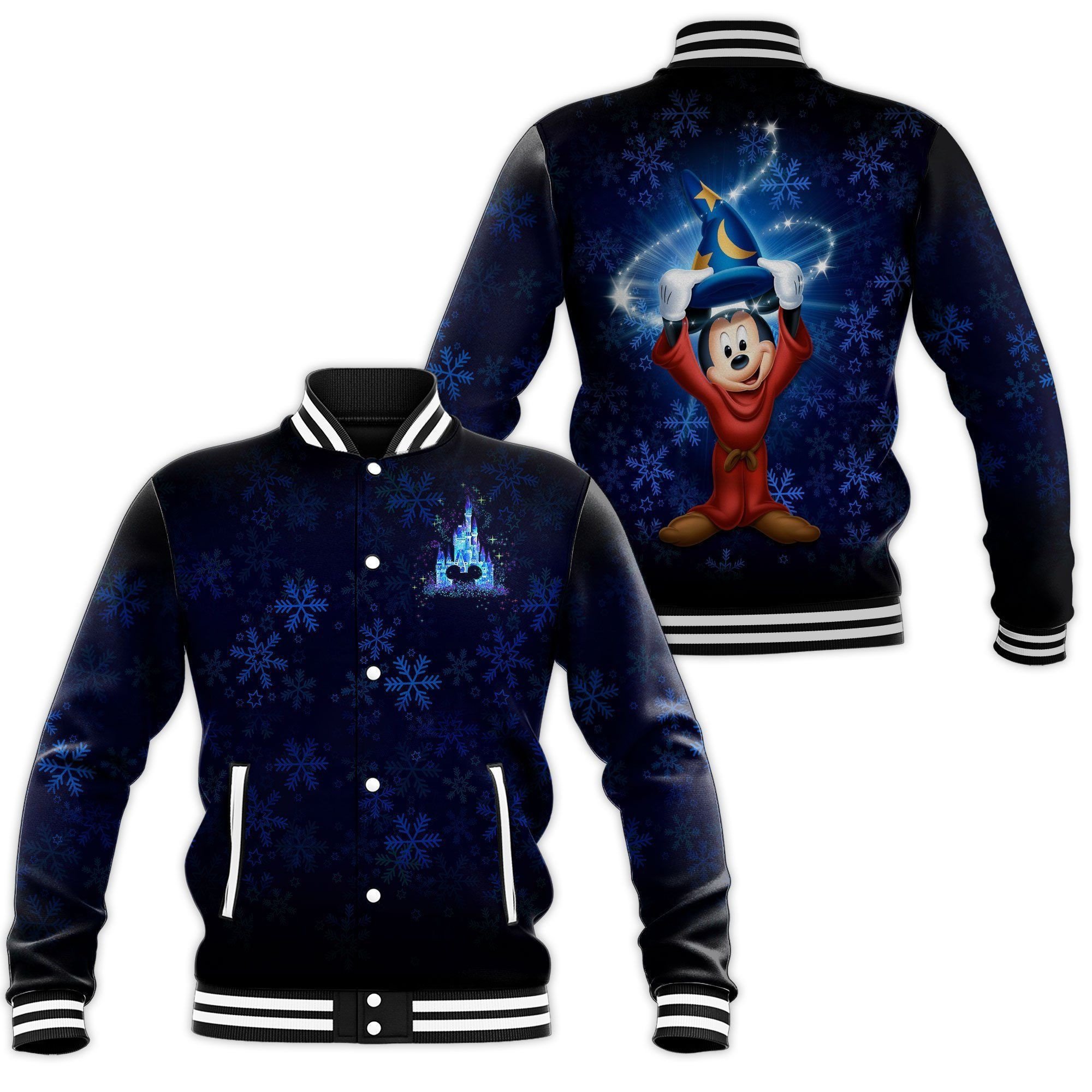 Creative Idea Bomber Mickey Mouse The Great Wizard Disney Baseball Jacket