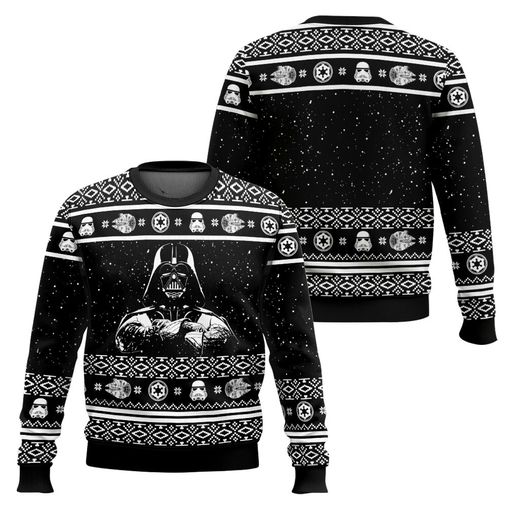 Darth Vader Star Wars Classic Black 3D All Over Printed Ugly Sweater