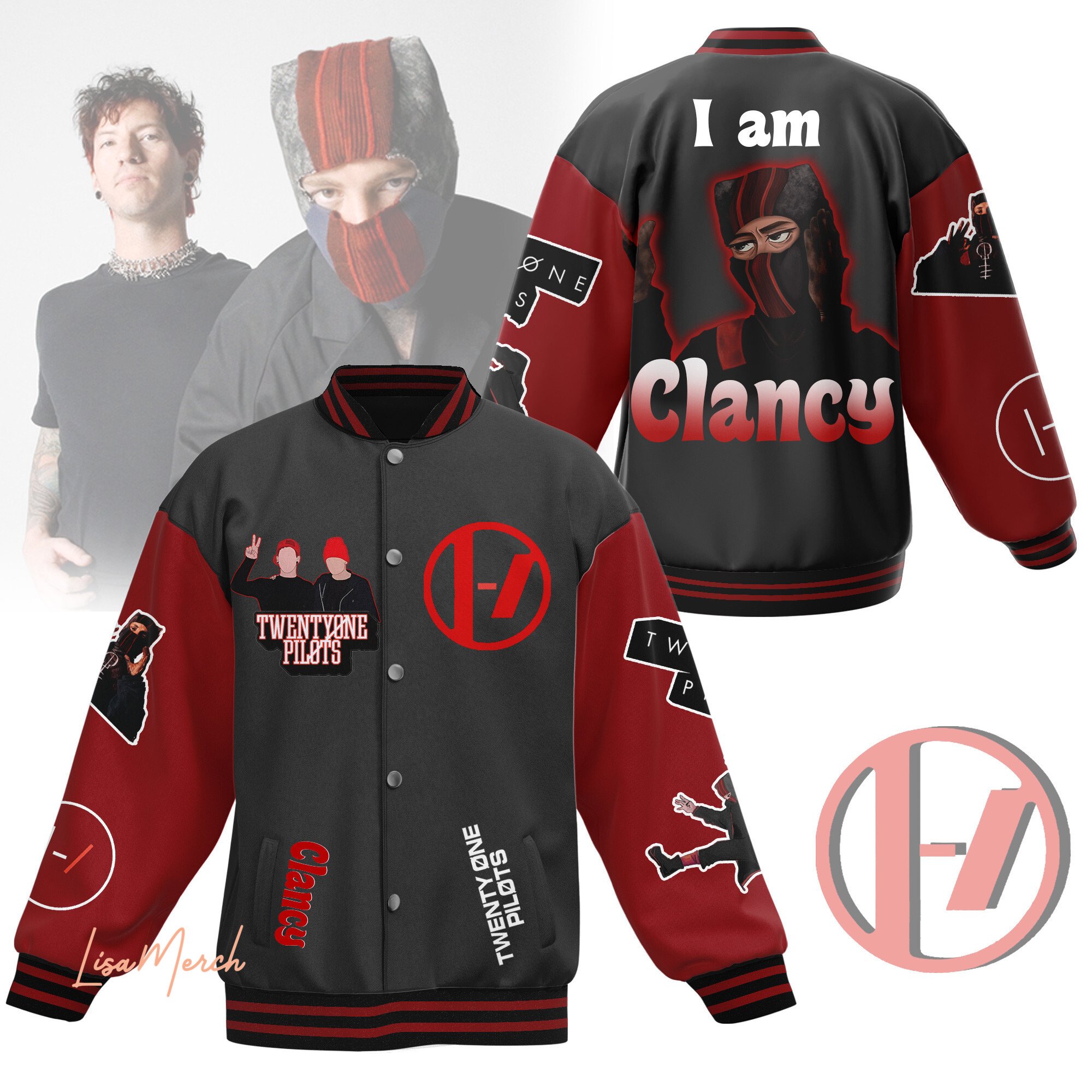 I Am Clancy Twenty One Pilots New Baseball Jacket