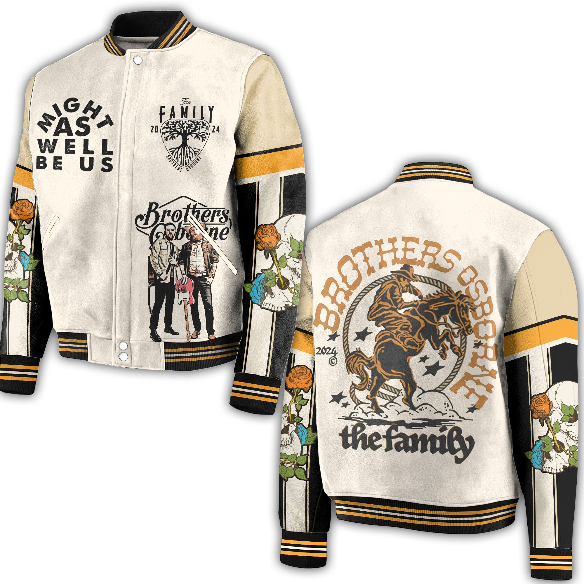 Mist As Well Brothers Osborne Classy Baseball Jacket