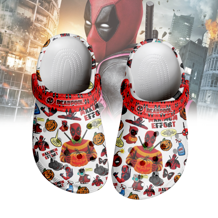 Non-slip & Comfortable Clogs Deadpool Halloween Slippers Sandals 