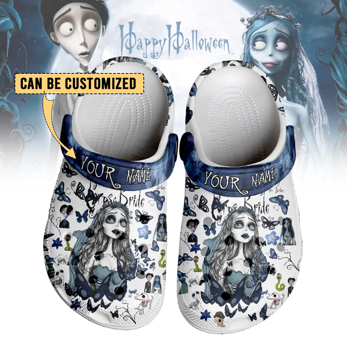 Non-slip & Durable Clogs Corpse Bride Halloween Movie Slippers 