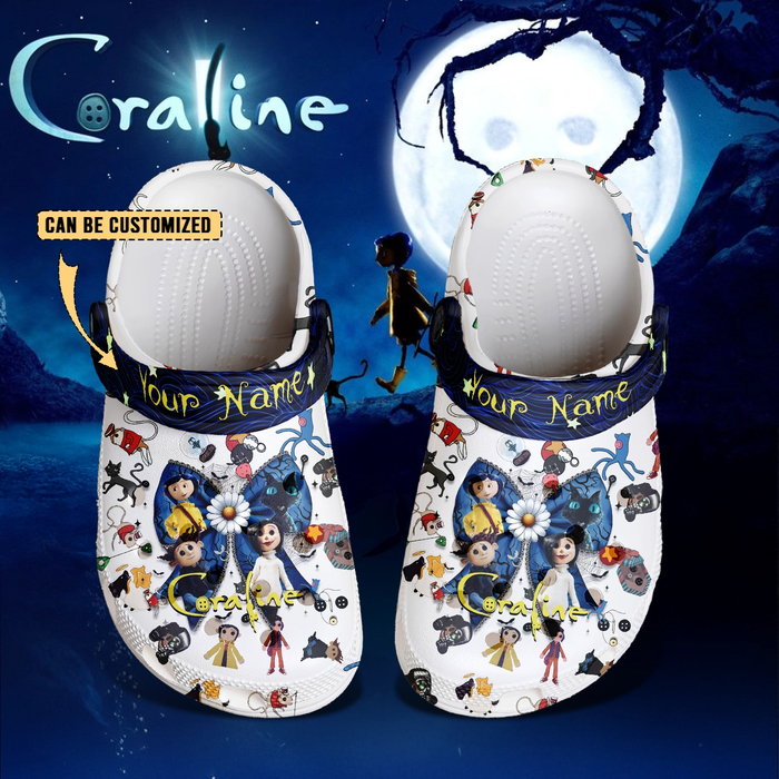 Soft & Comfortable Coraline Movie Halloween Clogs Shoes 