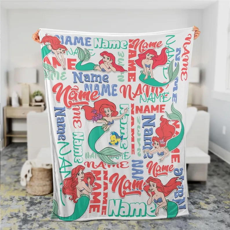 Soft And Cozy The Little Mermaid Ariel Fleece Blanket For Winter