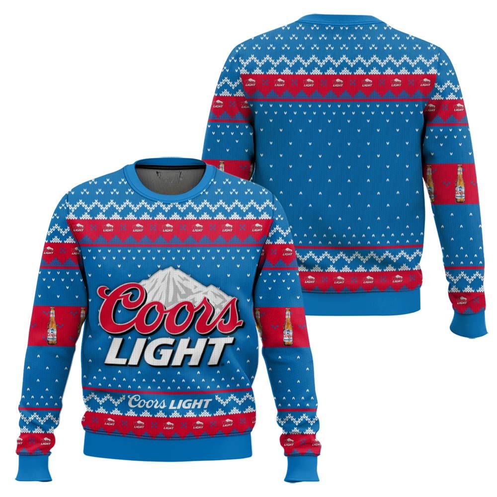 Unisex Coors Light Beer 3D All Over Printed Ugly Sweater
