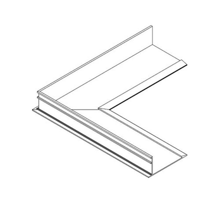 12 in x 5 in Armstrong Axiom Knife Edge 90 Degree Inside Corner AXKE5IC at Tejas Materials, Inc.