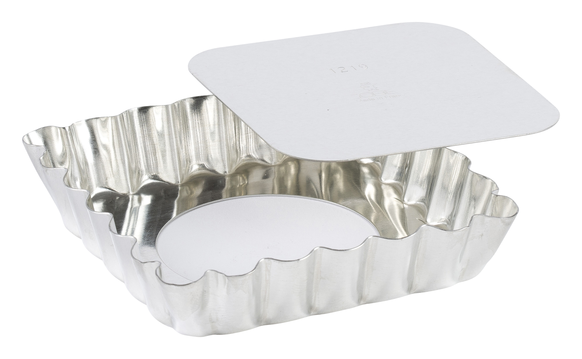 Gobel TinPlated fluted tartelette mold 194470 Louis Tellier