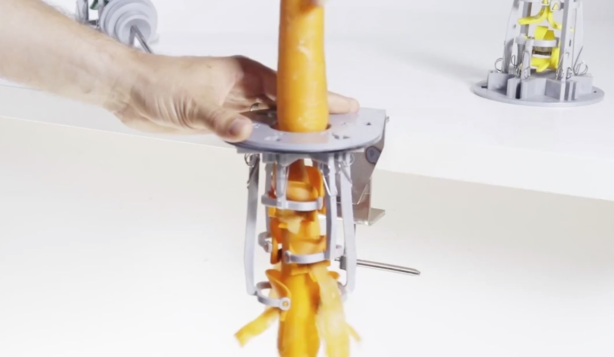 upright carrot peeler